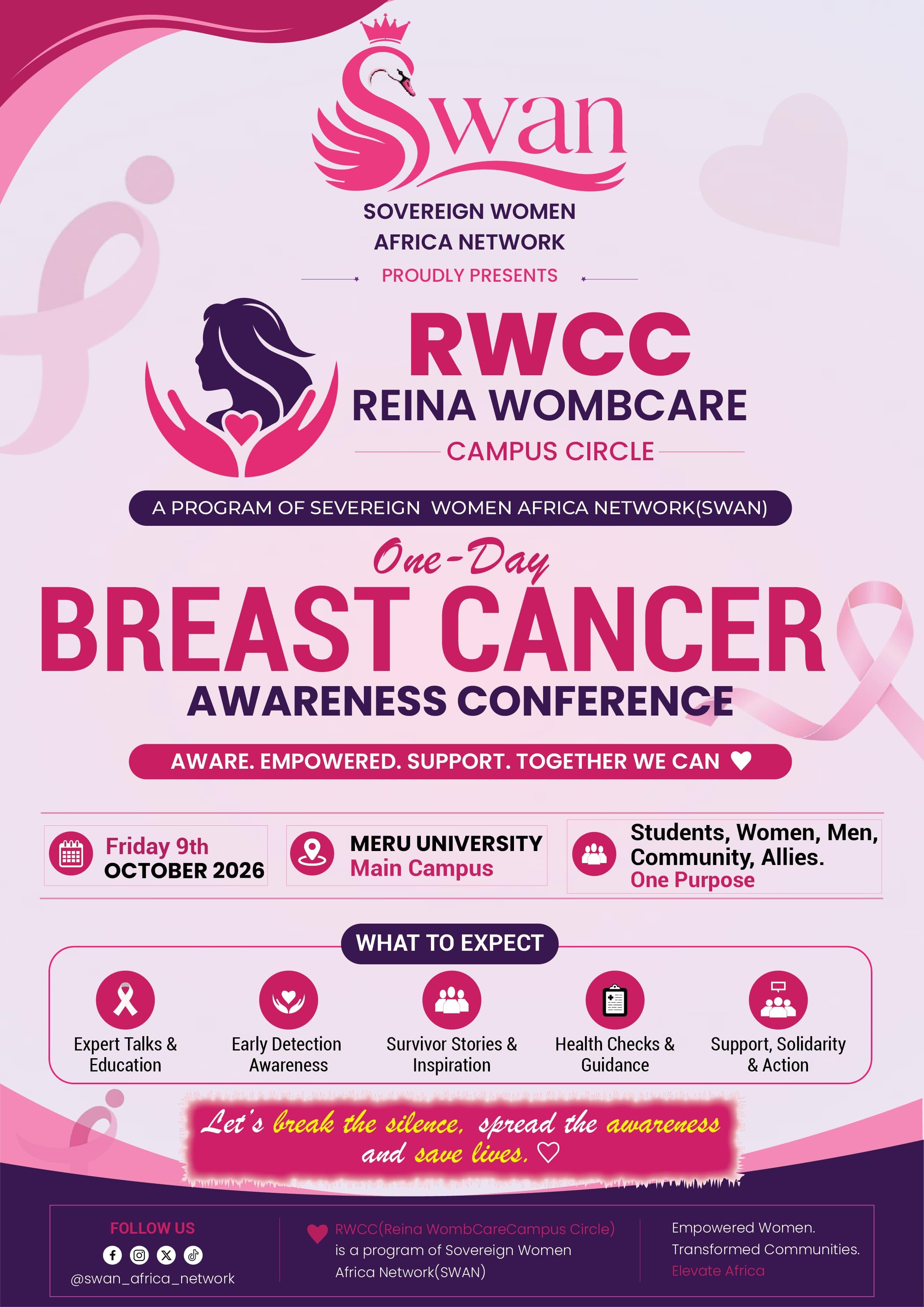 Pink Together 2026 – Meru University Breast Cancer Awareness Conference & Wellness Walk