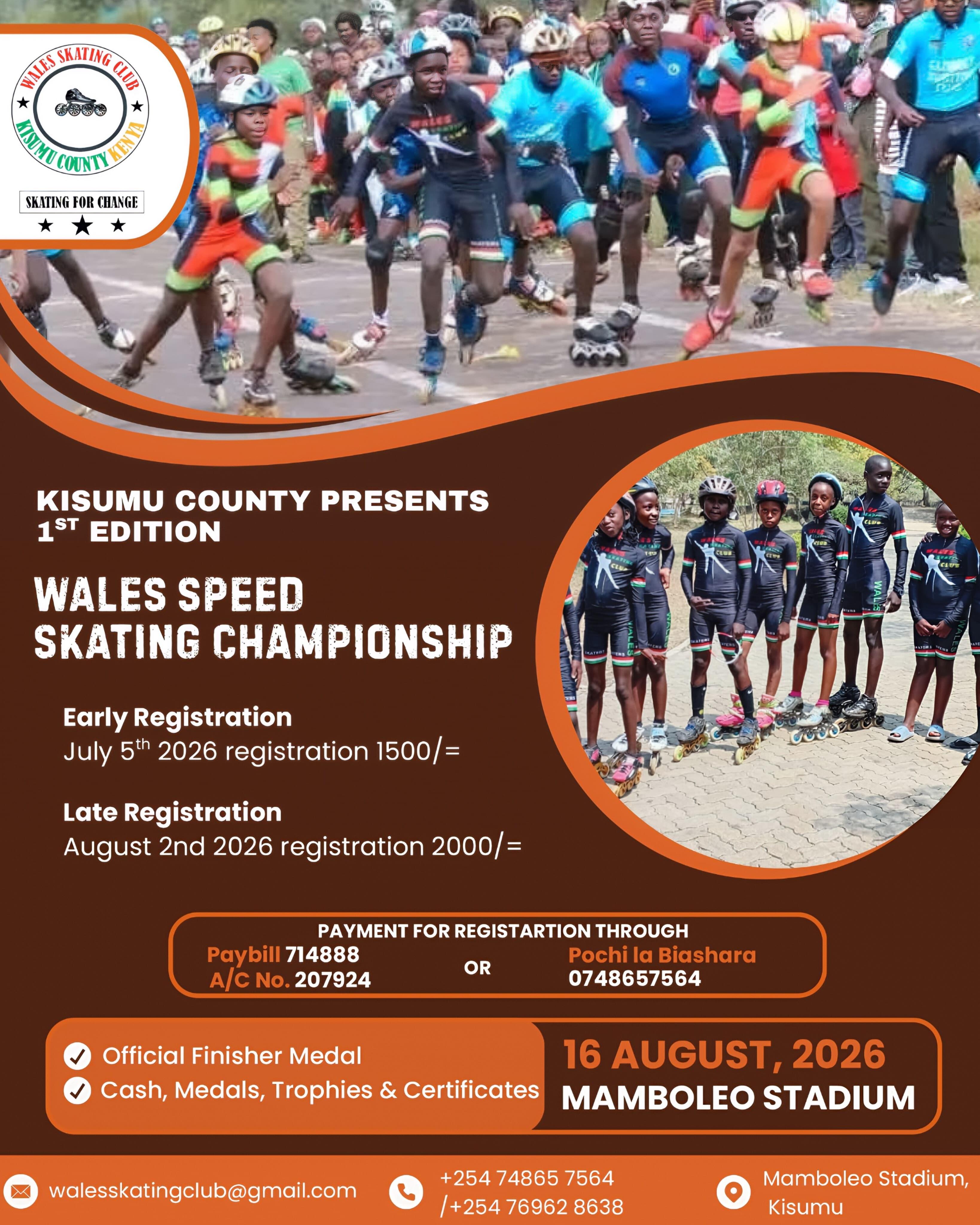 1st edition wales speed skating championship